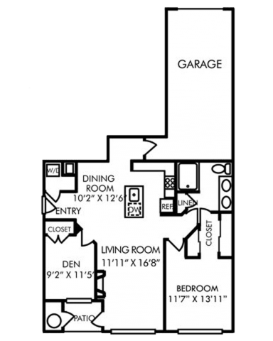 A1K floor plan